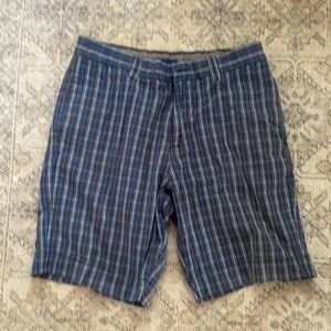 Martin and OSA Blue Plaid Shorts